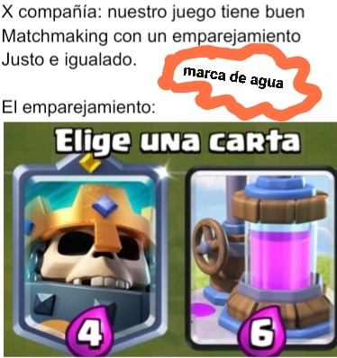 Curiosamente en esa misma partida me toco un mazo con 2 campiones - meme