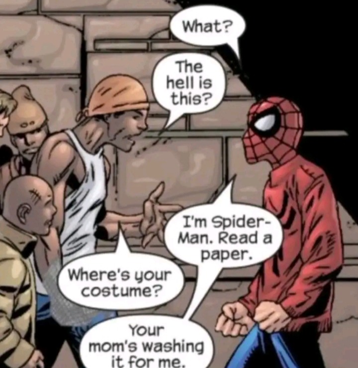 Relatable Spiderman - meme