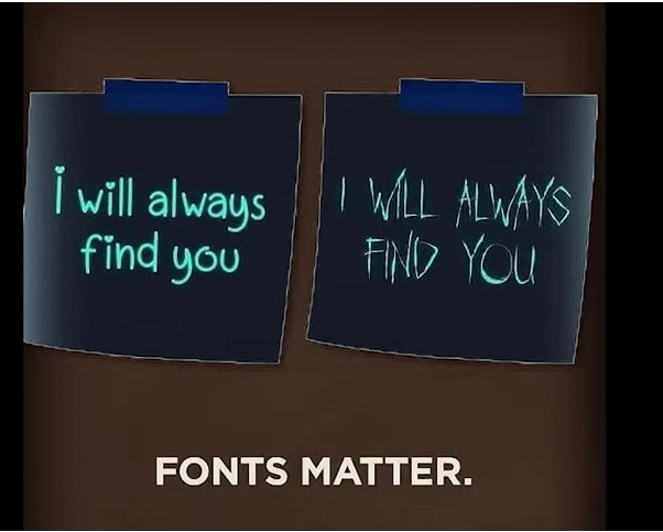 Fonts matter XD - meme