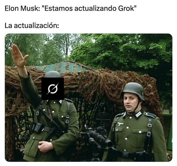 Elon Musk dice que actualizó Grok y pasa esto - meme