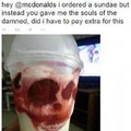 Death in a sundae!