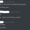 The drink cum?