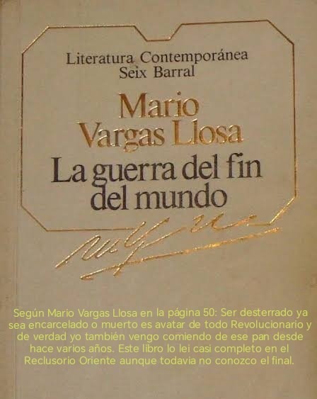 Cuando Mario Vargas Llosa se rio del lenguaje "inclusivo". Este libro lo lei en el Reclusorio Oriente y todavía recuerdo la página 50. - meme