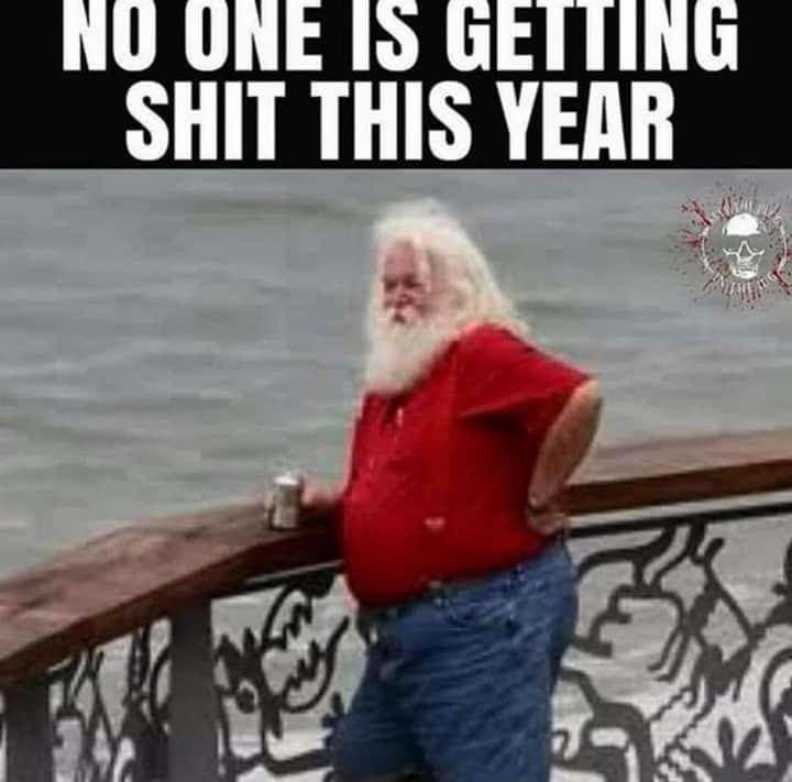 Santa's pissed - meme