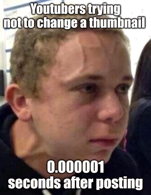 Youtubers and thumbnails in 2024 - meme