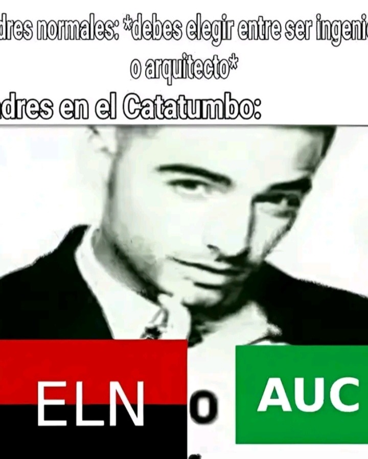 Padres en el Catatumbo - meme