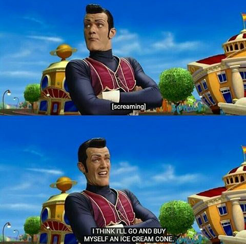 robbie doesn't care if ISIS attacks lazytown - meme