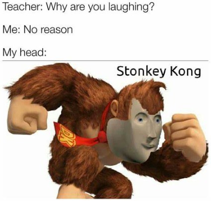 Stonkey kong - meme
