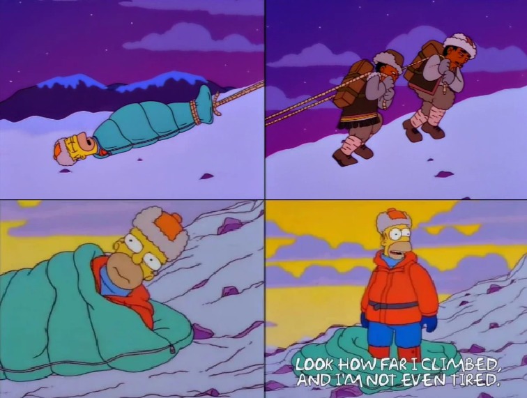 Meanwhile on Mt. Everest - meme