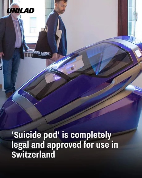 Suicide pod is approved in Switzerland - meme