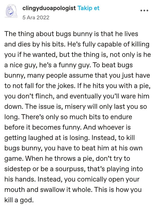 Bugs Bunny meme