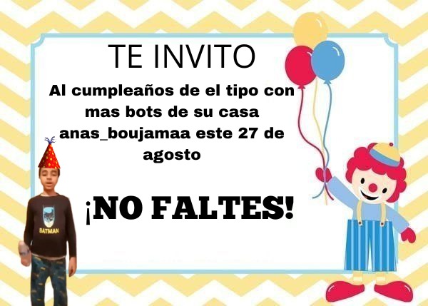 Introducit texto (no ire al cumpleaños) - meme