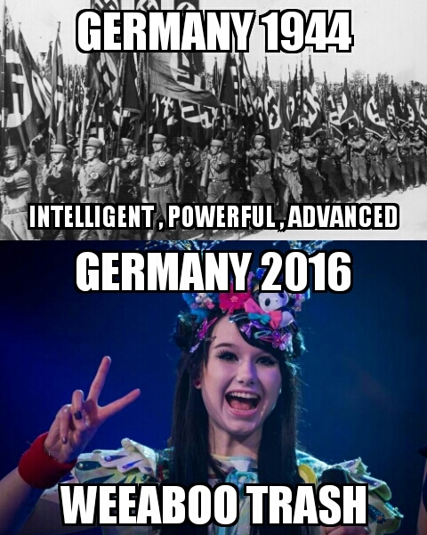 The decline of Germany - meme