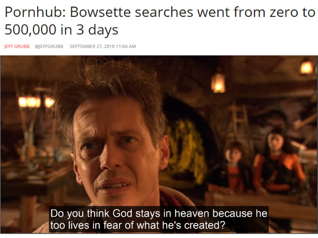 Pornhub searches for Bowsette went from zero to 500000 in 3 days - meme