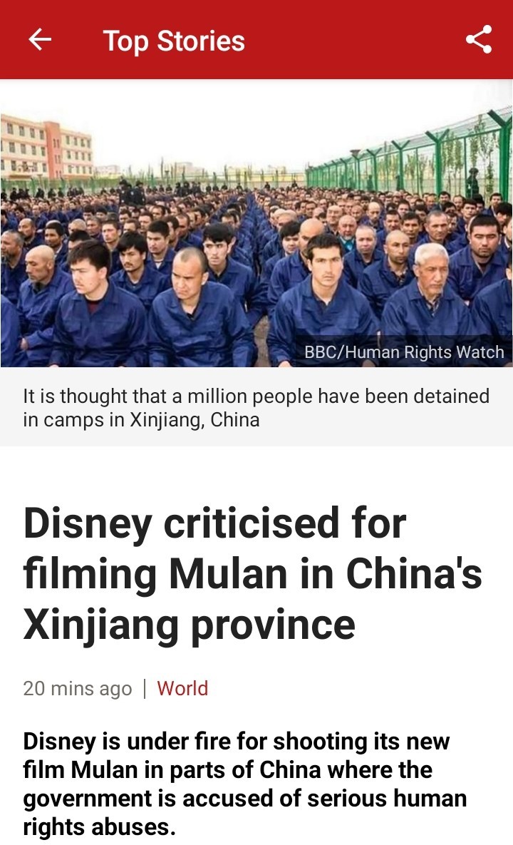 Boycott Disney and not because their remakes suck. Sauce BBC app - meme