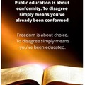 Education not indoctrination