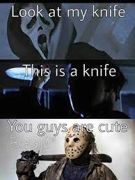 um Jason that a machete not a knife! - meme