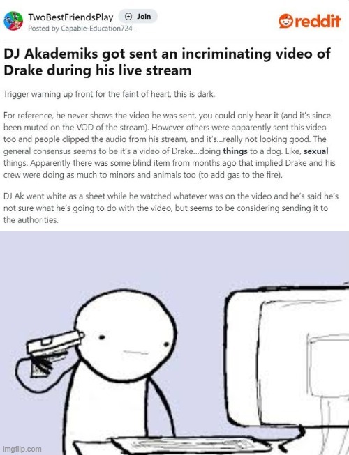 Drake dog audio meme