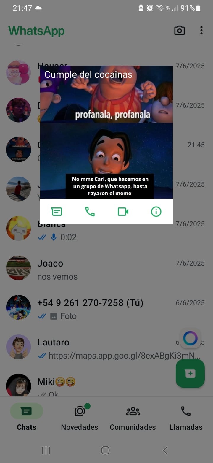 Queria unirme a un meme quemado