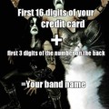 Post your band name in comments. :-)