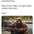 They only photoshopped the hat on the bear