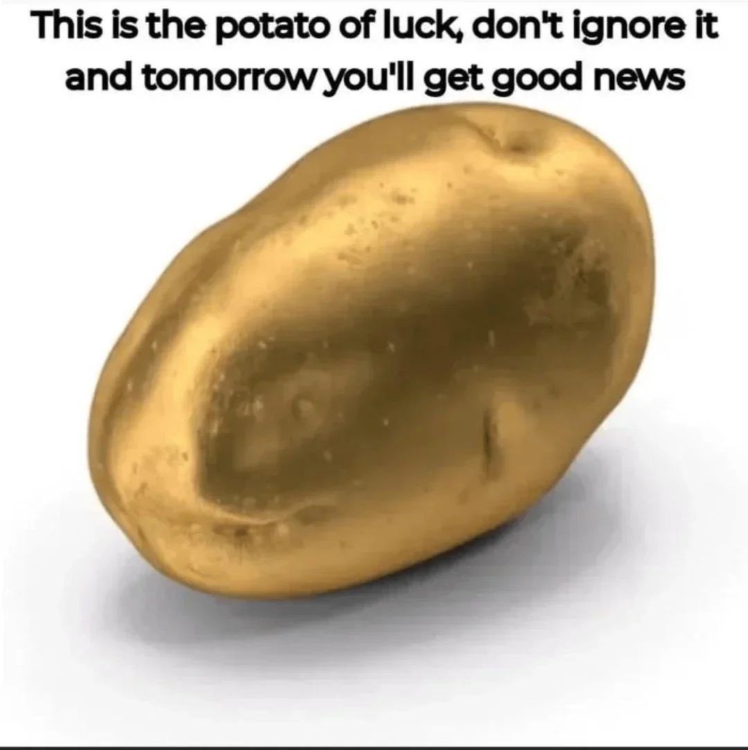 Golden potato - meme