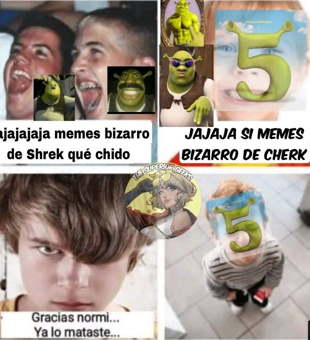 A Shrek no le sale - meme