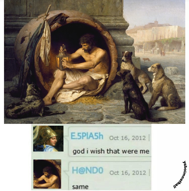 *Diogenes posting* - meme