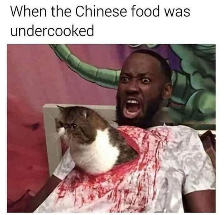 I really love Chinese food - meme