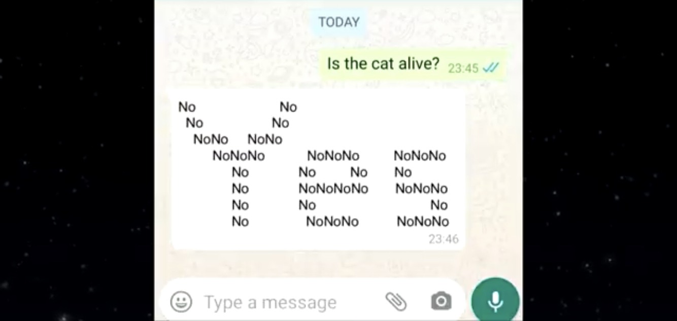 Is the cat dead? - meme