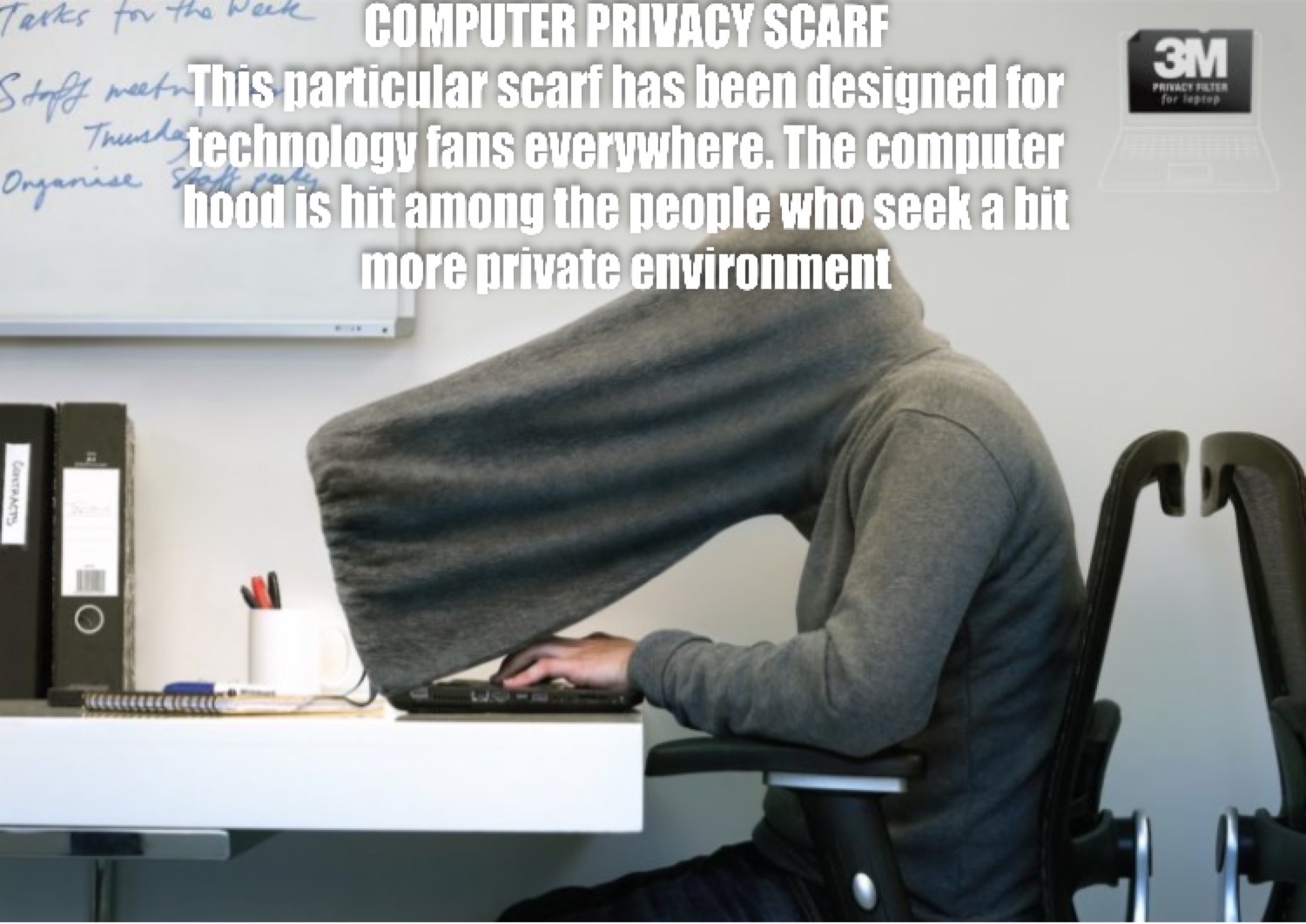 It keeps things private and probably protects from COVID as well! - meme