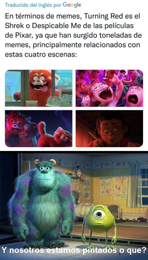 Monsters Inc. si es una verdadera maquina de memes
