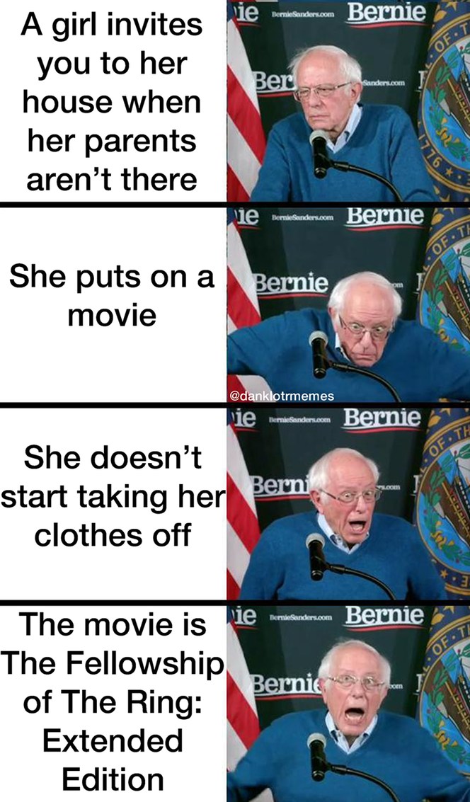 Bernie cum - meme