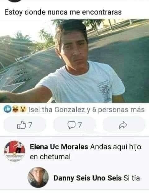 Estoy donde ni el FBI me encuentra y la tía ya me ubicó en Chetumal - meme