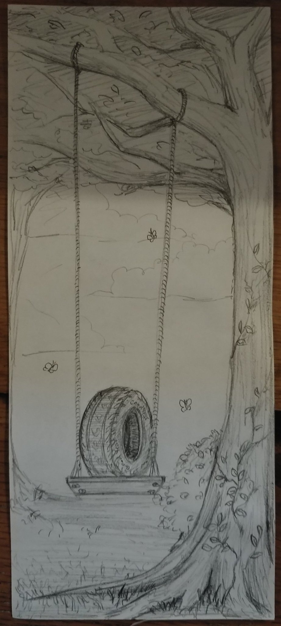 Somebody at work asked me to draw a "tire swing" - meme