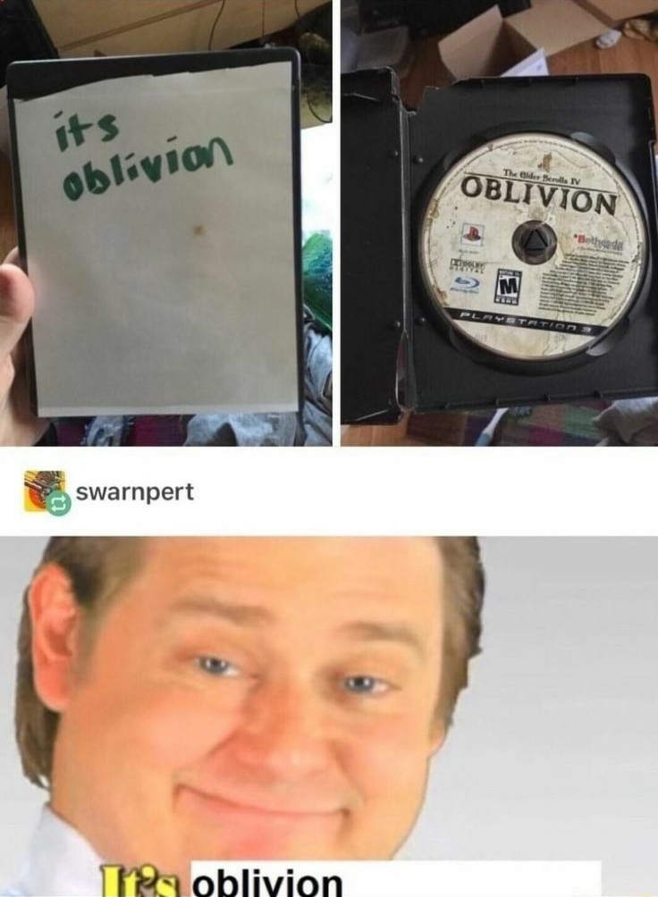 its oblivion - meme