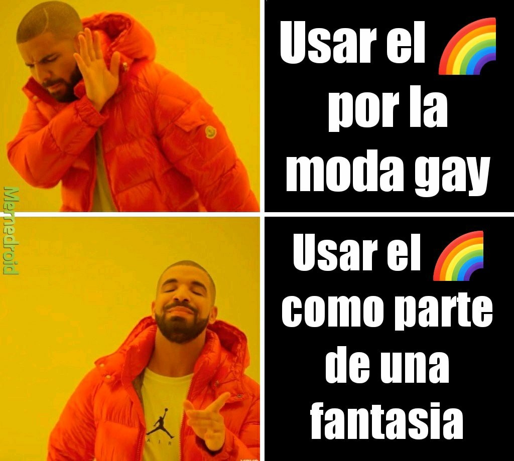 El arcoiris no pidio ser parte de los gay - meme
