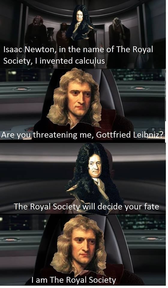 Leibniz never gets enough credit - meme