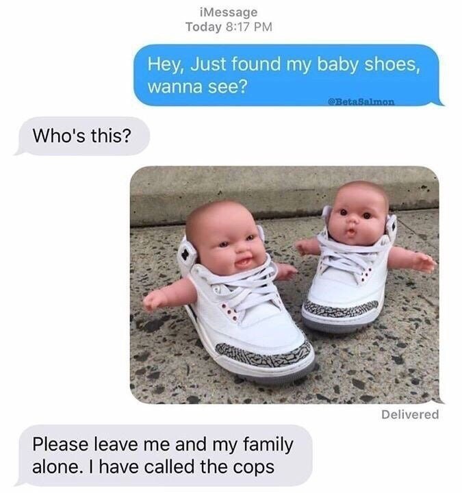 baby shoes - meme