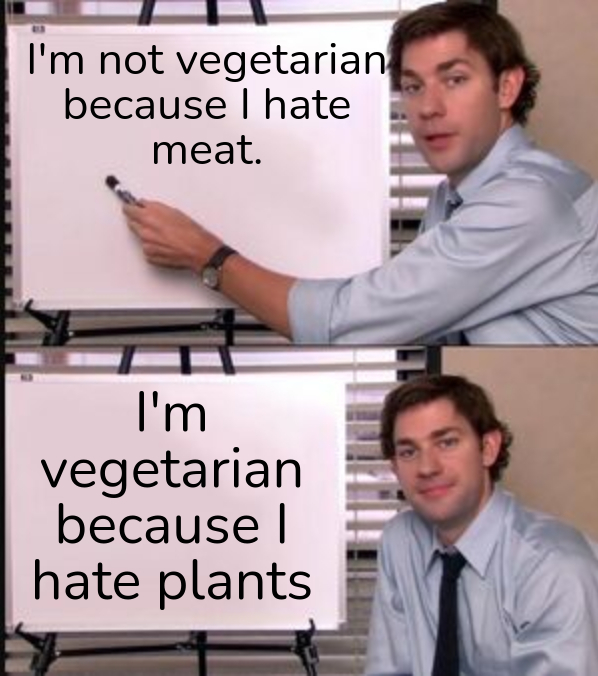 I hate plants - meme