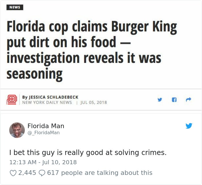 Florida cop - meme