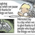 Memorial day...