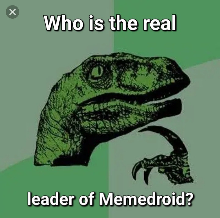 Who is the real leader of Memedroid? :philosoraptor: