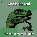Who is the real leader of Memedroid? :philosoraptor: