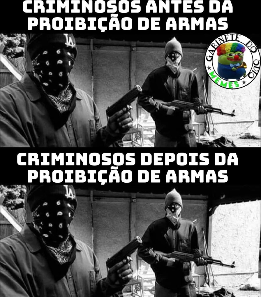 Brasil top um em vários crimes grava - meme