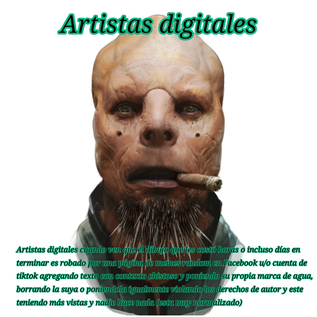 Artistas digitales - meme