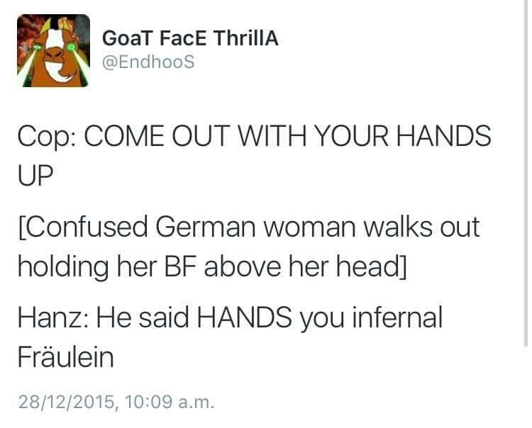 German woman - meme