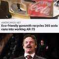 Eco-friendly gunsmith recycles 265 soda cans into working AR-15