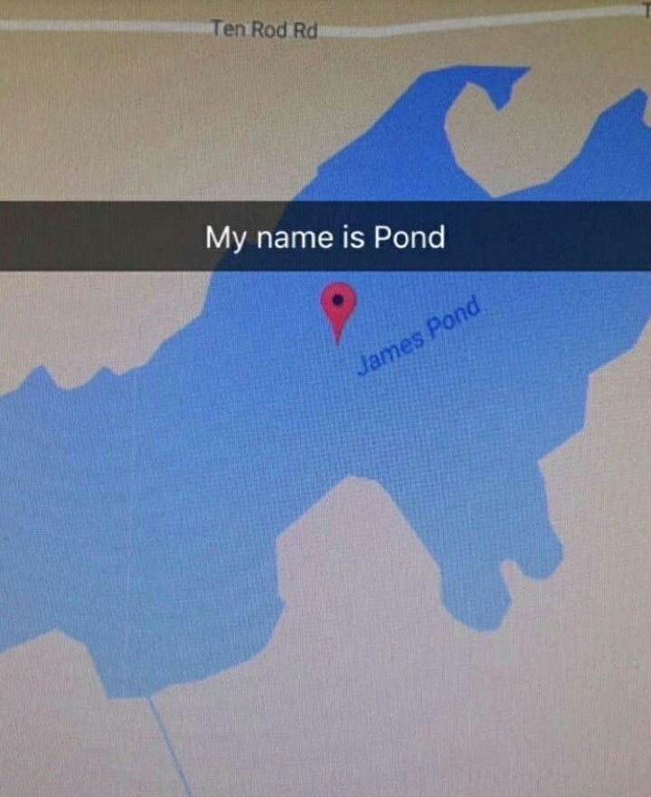 My name is Pond, James Pond - meme