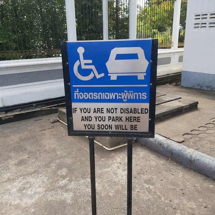 Thai lady bois park it out back - meme